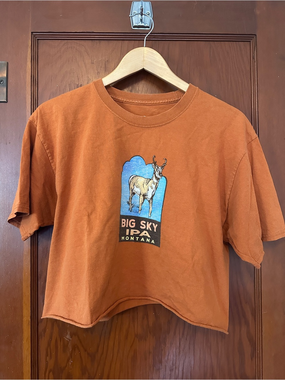 Big Sky IPA Missoula Montana cropped tee perfection! Good condition size Large